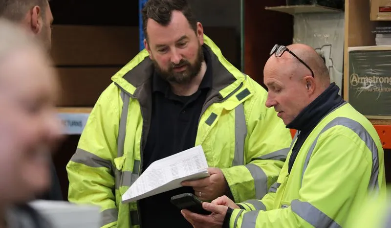 Bauer Media Outdoor staff in Operations wearing high vis jackets
