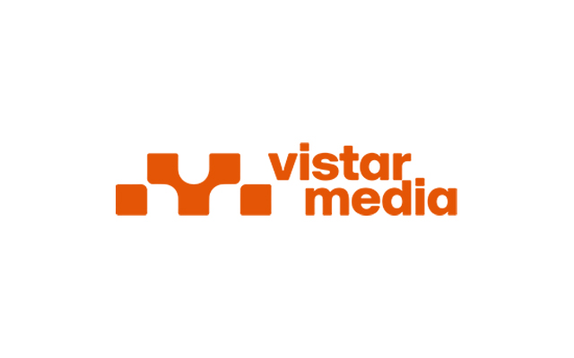 vistar media logo in orange