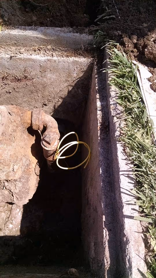 Technician identifying a blockage in Murrieta, CA, with inspection tools.