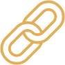 Gold Icon of a chain to represent Durability