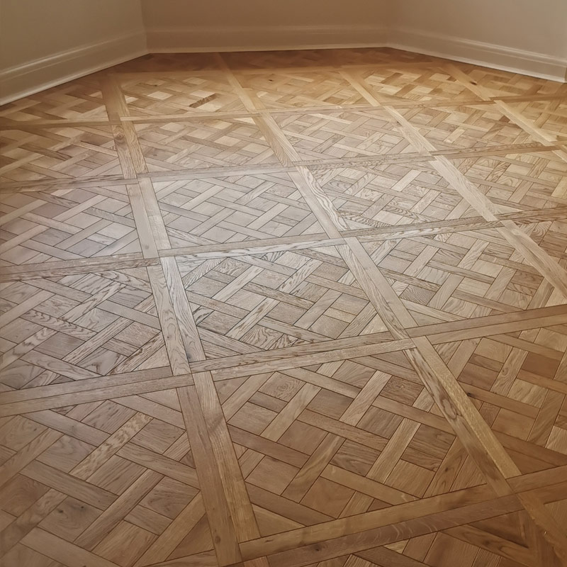 Beautiful Versailles panels in Natural Oak Engineered Wood Flooring