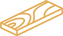 Gold Icon of a human ear for sound proof