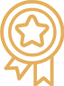 Simple gold line art diamond icon.
