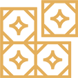 Gold Icon of a human ear for sound proof