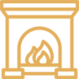 Gold Icon of a feather inside a square frame for comfort