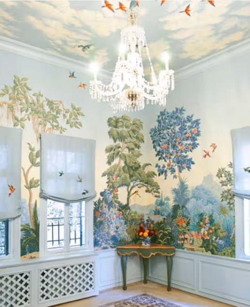 Wallpaper in unexpected places.