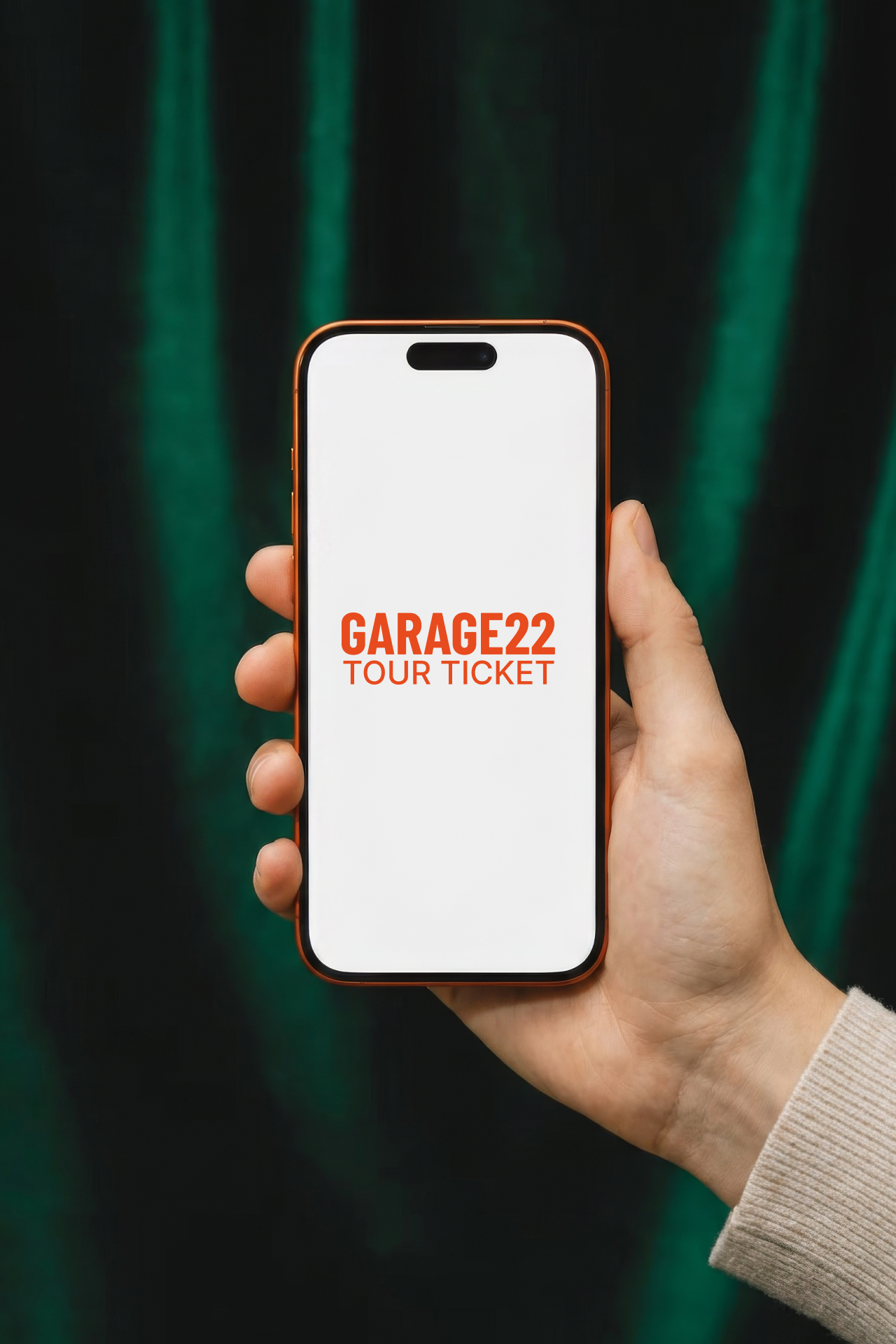 E-ticket for tour and tasting