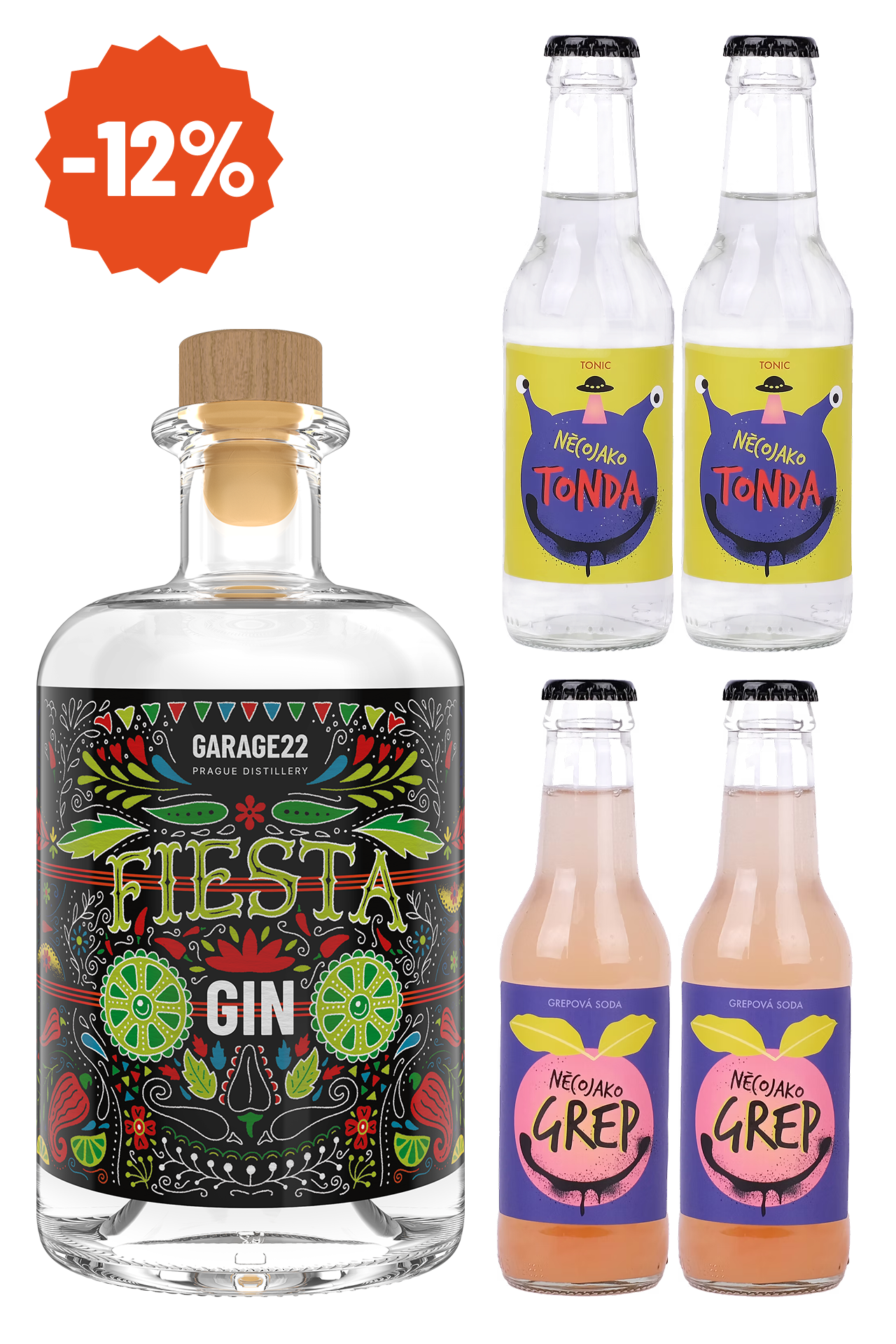 Fiesta Gin + Tonda + Grepová soda