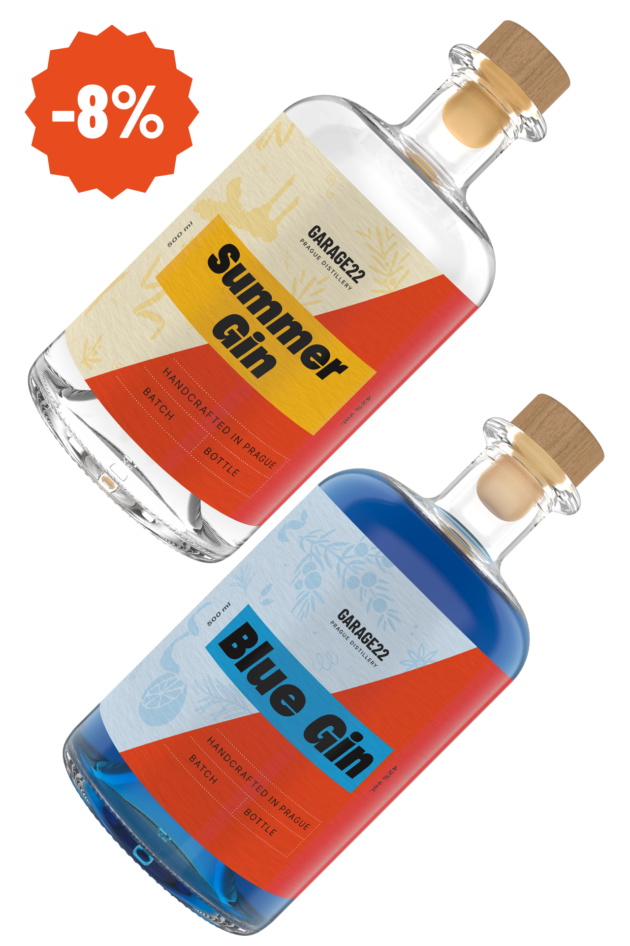 Summer Gin + Blue Gin