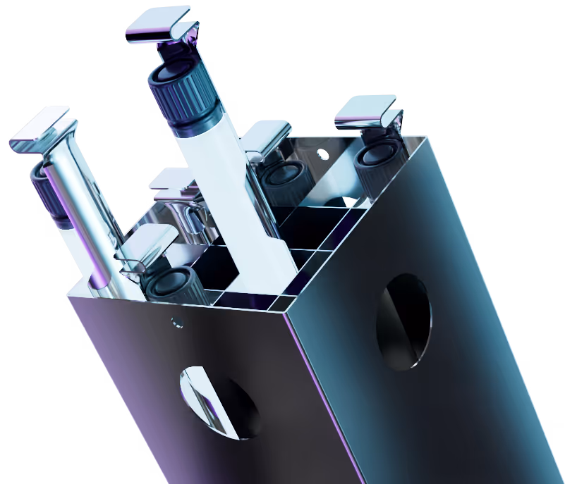 Cryo canes and tubes in a storage unit