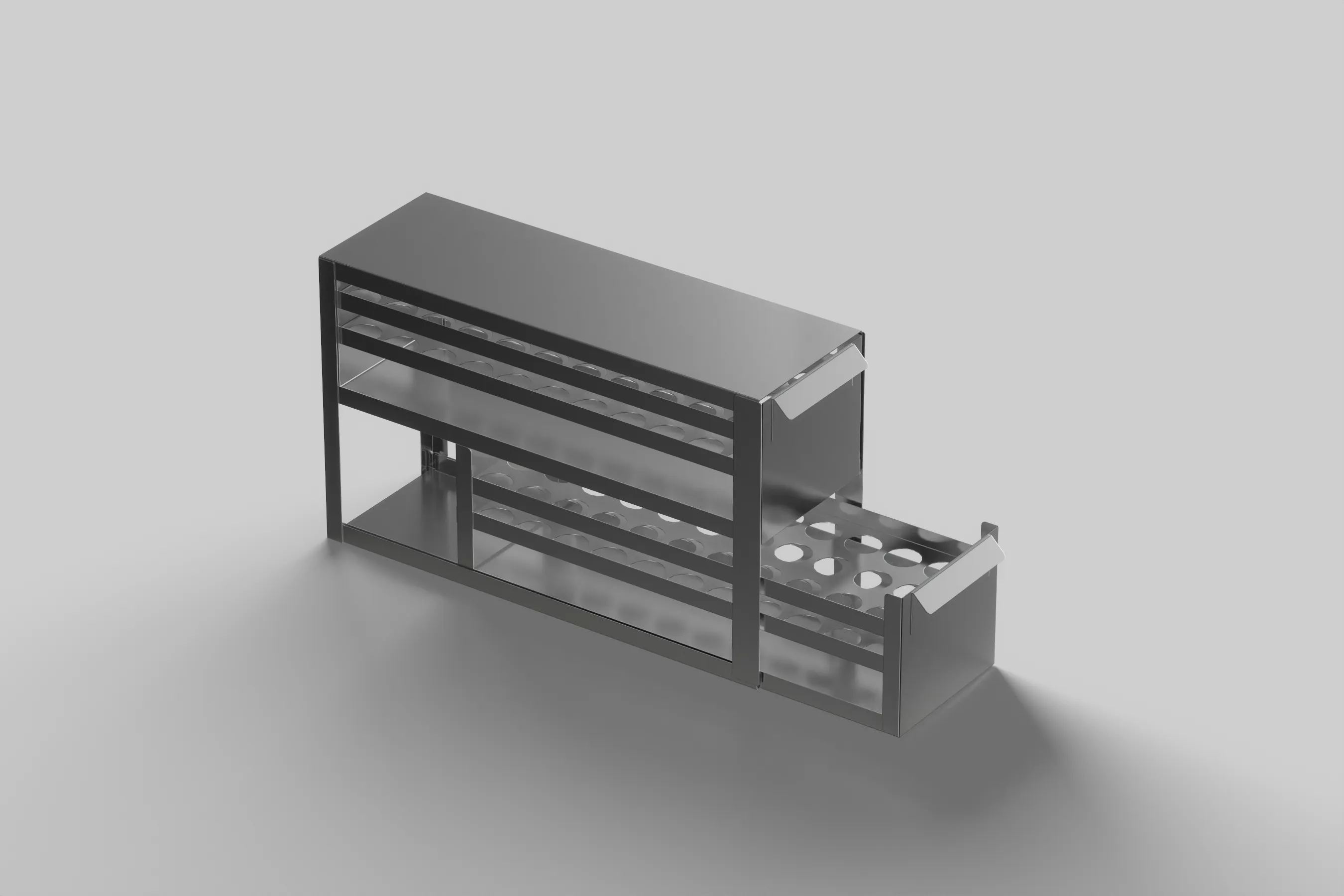 Sliding Drawer Freezer Racks in Stainless Steel