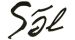 Handwritten black ink text showing the characters 'S5L' on white paper.