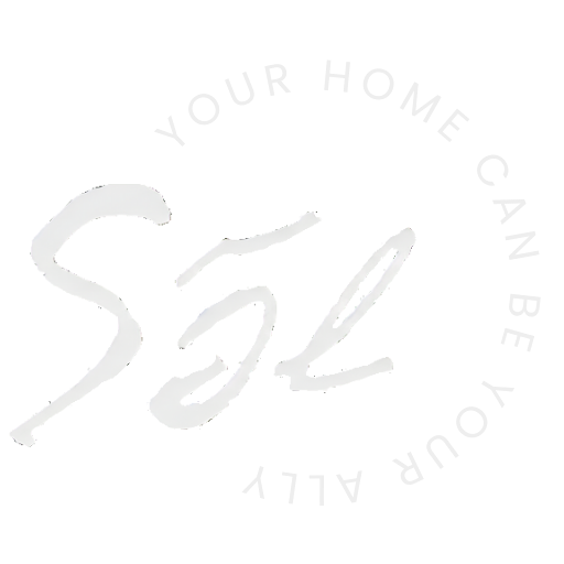 Stylized text logo with the word 'Sol' in the center and the phrase 'Your home can be your ally' curved around it.