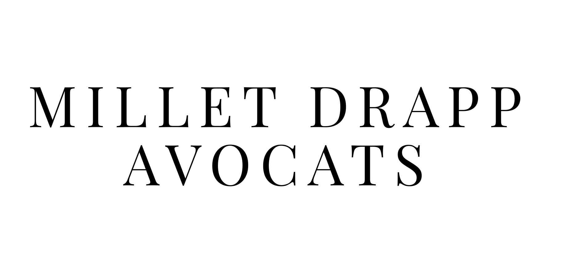Text logo reading 'MILLET DRAPP AVOCATS' in black capital letters on white background.