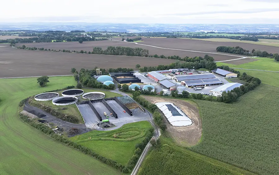 Biogasanlage der Gutsverwaltung Schönfelder Hochland zur nachhaltigen Energieproduktion