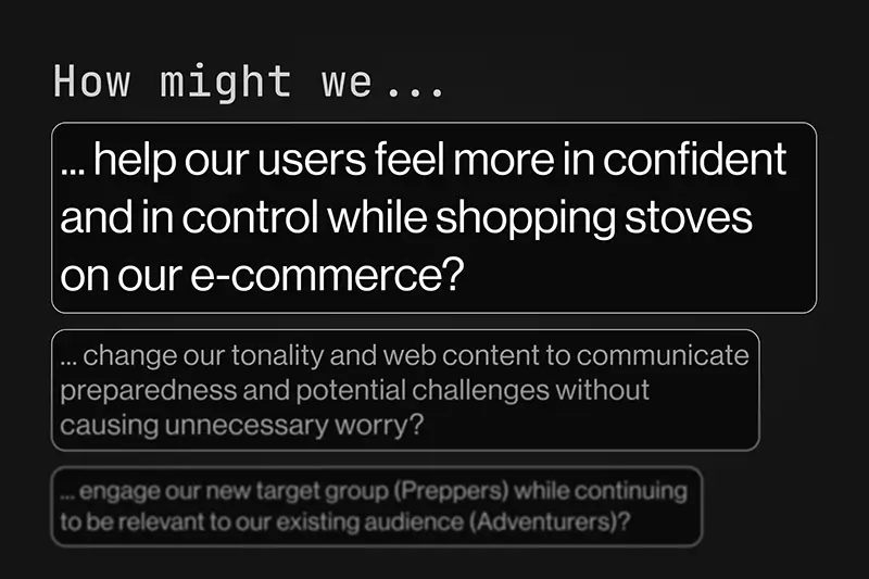 3 "How Might We-Questions" 