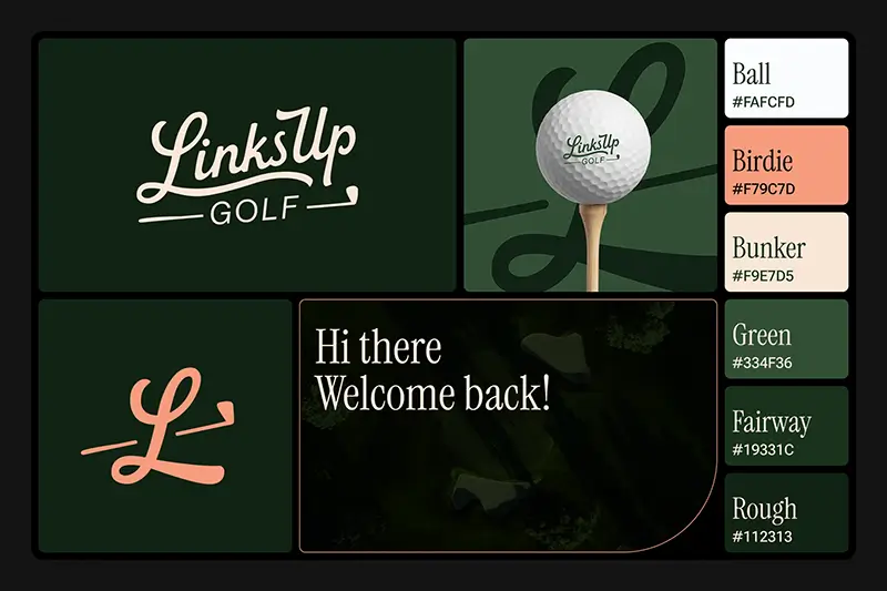 A stylescape from the LinksUp Golf brand