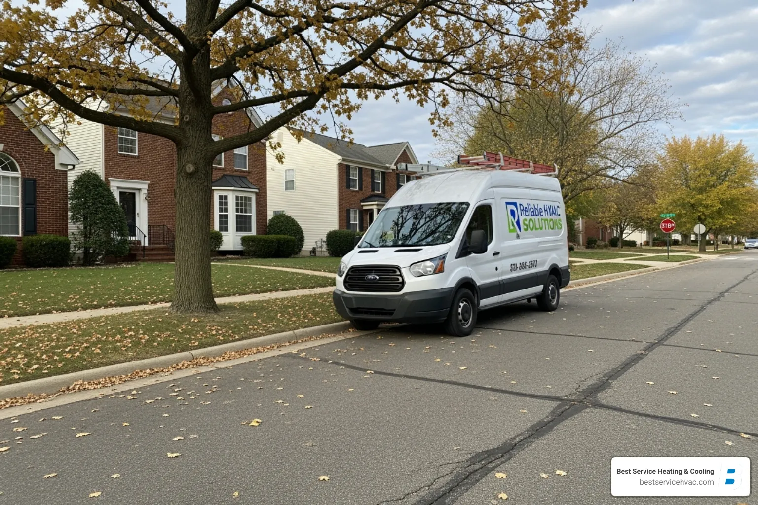 Best Service Heating & Cooling van in a Columbus neighborhood - columbus whole house air purifier