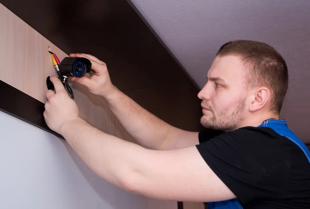 Professional technician installing an indoor ductless unit - bexley ductless system installation