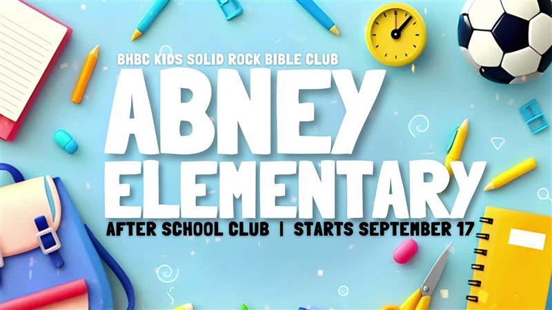 Solid Rock After School Kid's Club at Abney Elementary