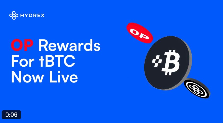 Hydrex ($OP) incentives for tBTC