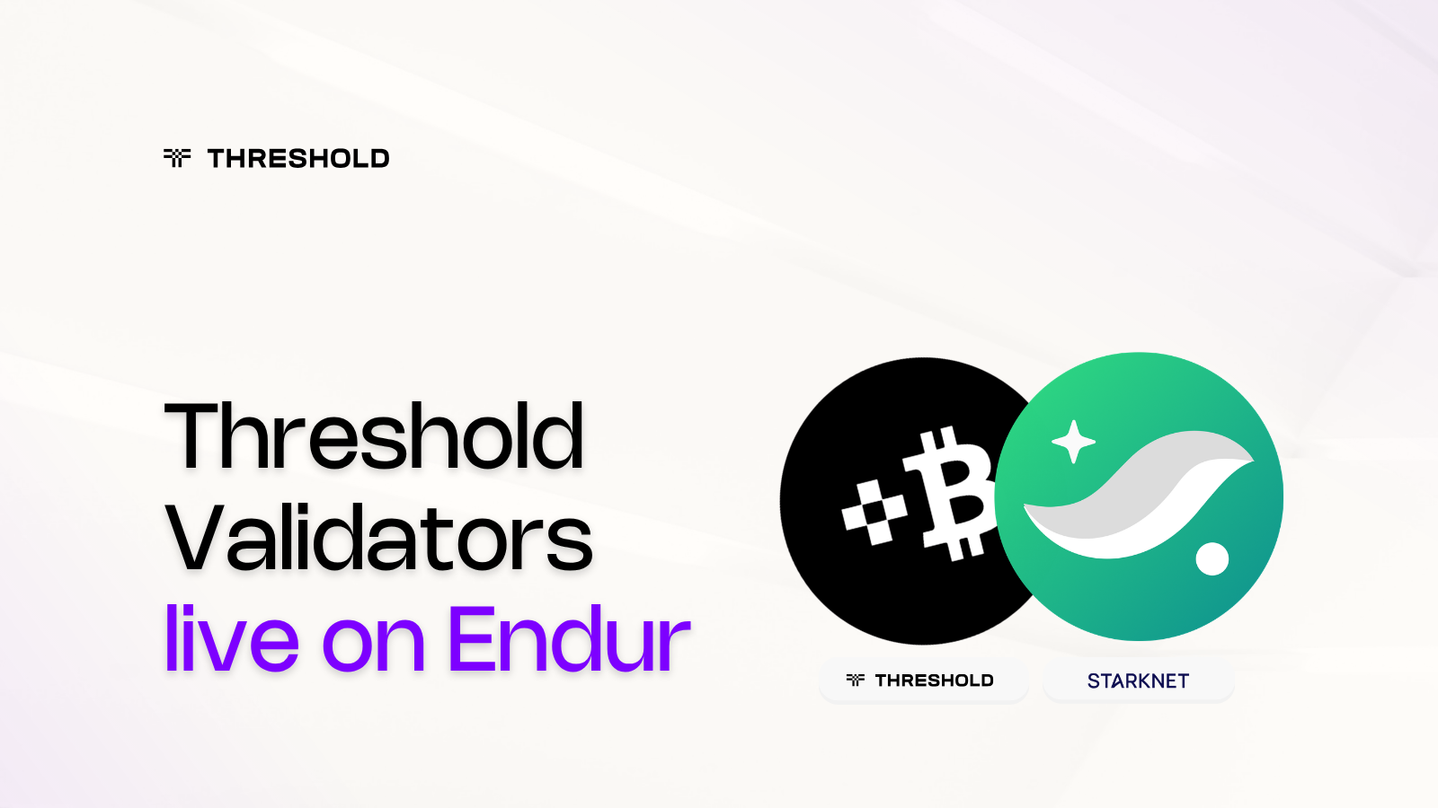 Threshold Validators Integrated into Endur’s Liquid Staking Infrastructure | Threshold Network Bitcoin tBTC