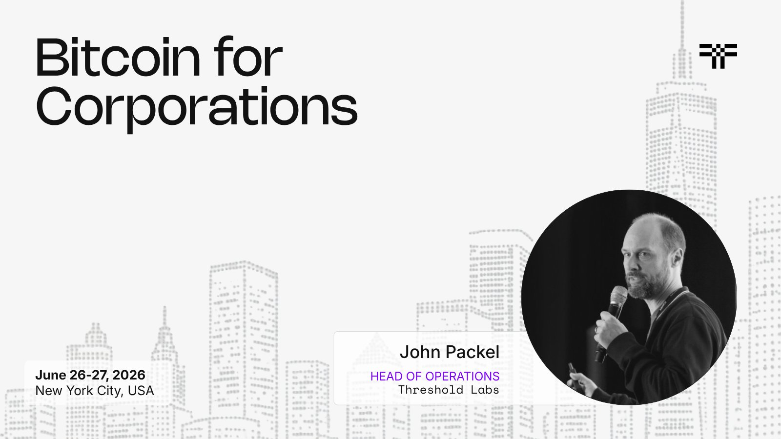 John Packel attends Bitcoin for Corporations NYC | Threshold Network