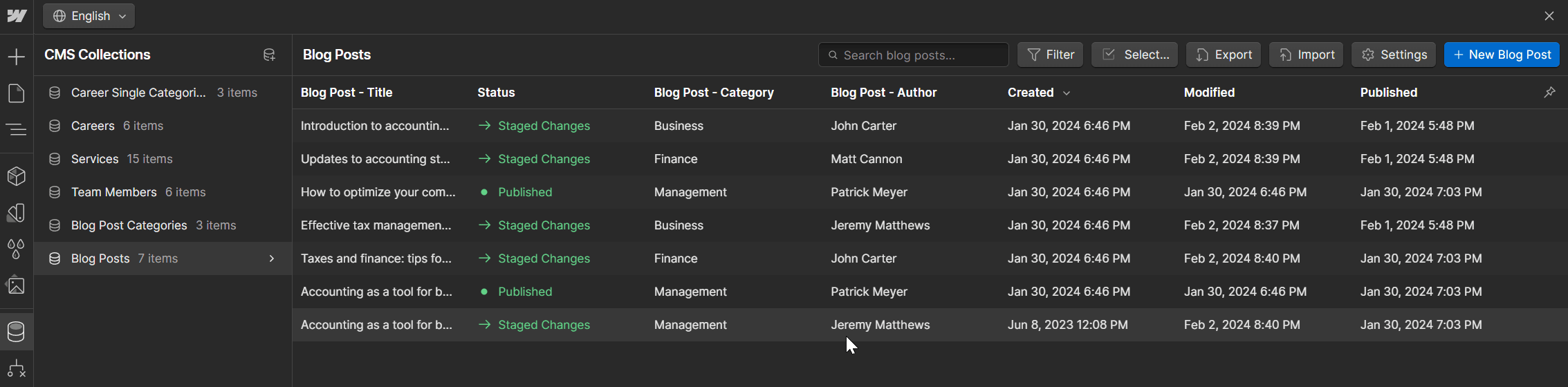 Accountant X Webflow Template And Ui Kit - Cms Collection