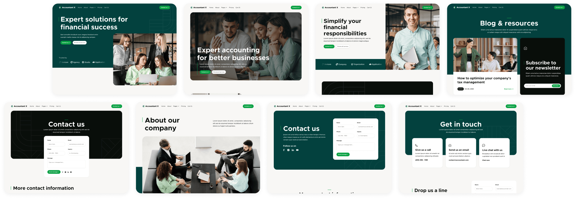 Accountant X - Accountant Banner - Accountant Webflow Template