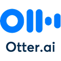 Otter.ai logo with stylized blue 'oll' and 'ai' text.