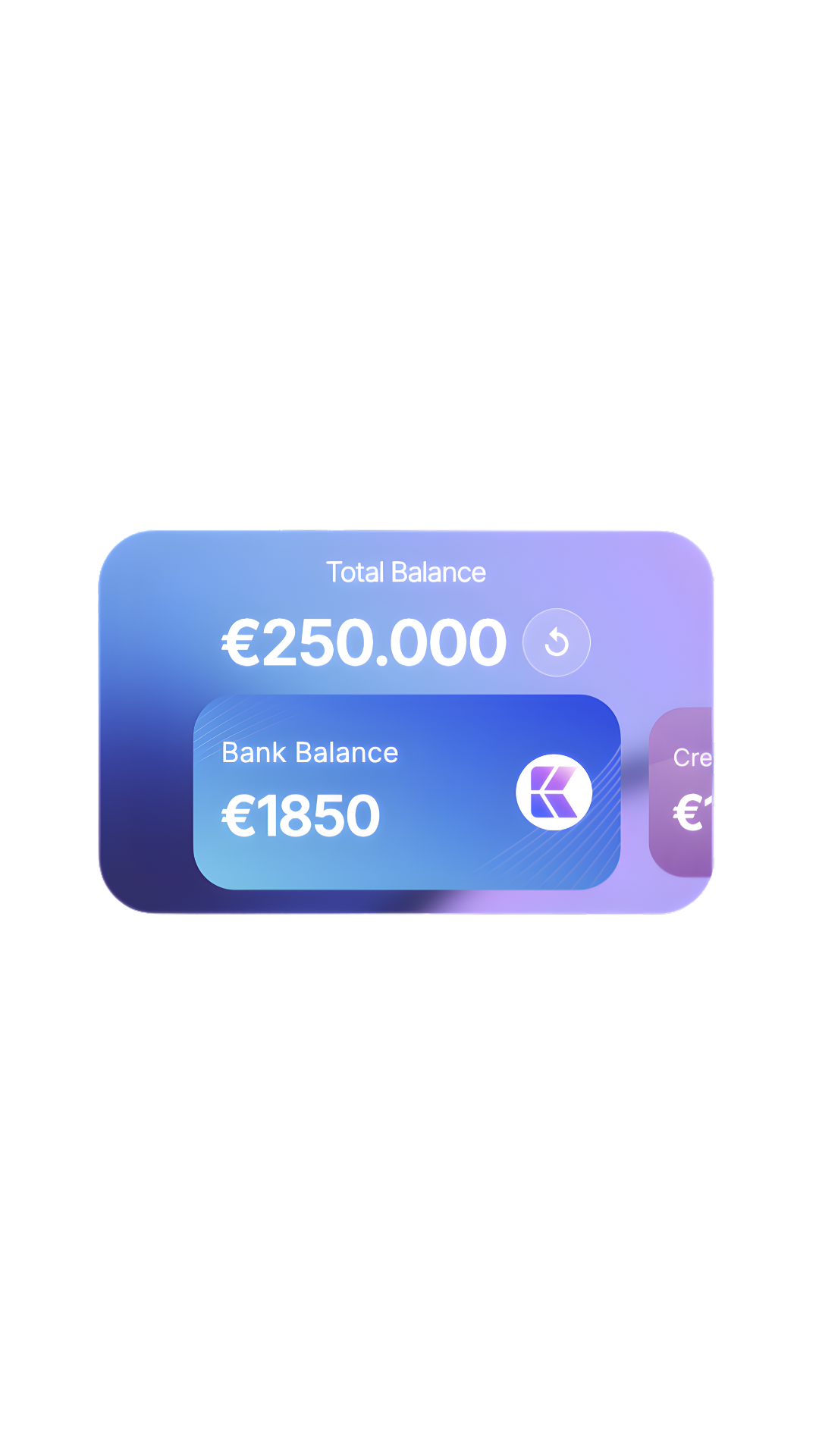 a total balance of 250k including a bank balance of 1850.-