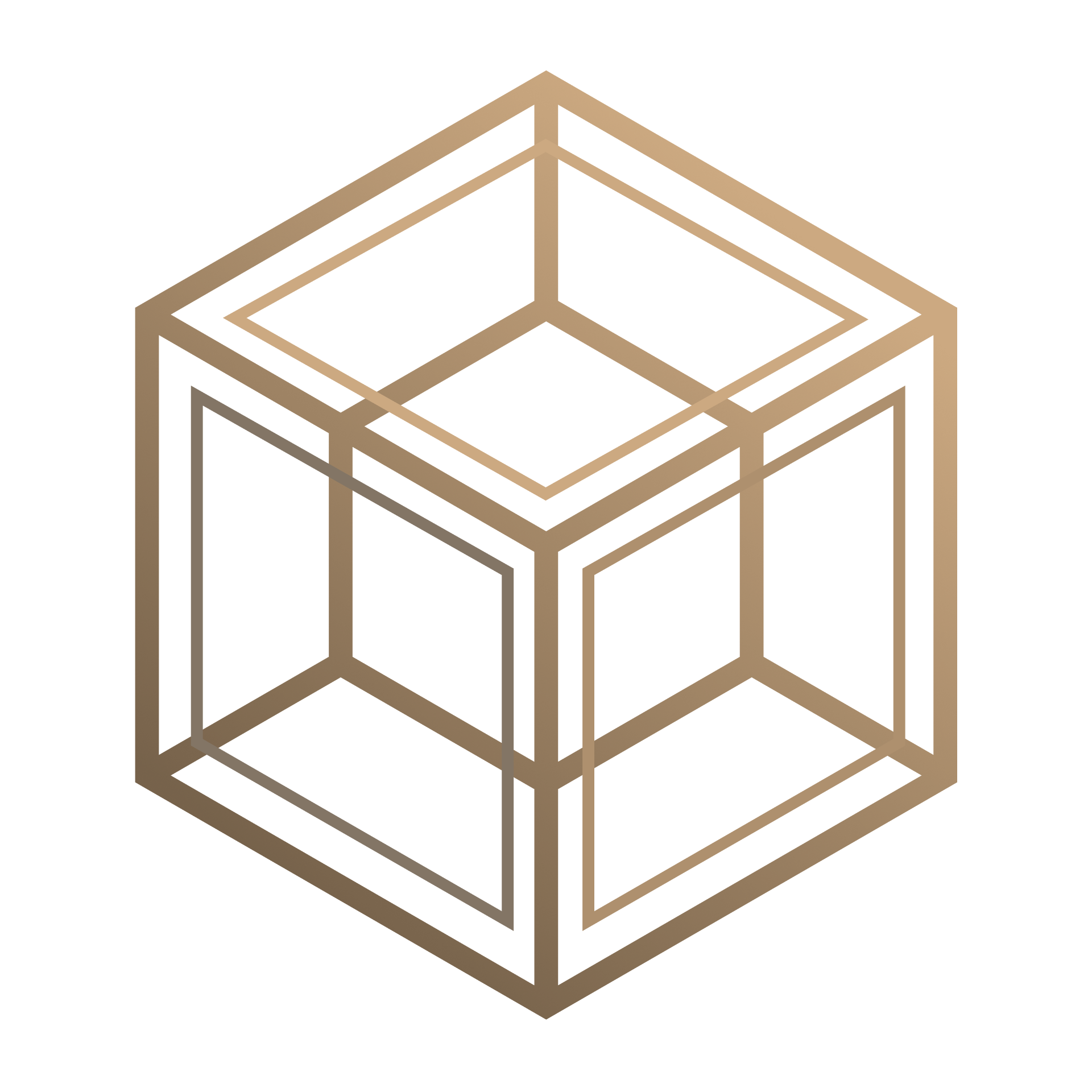 Logo Design for Tessura by LACE Design, emphasizing spatial design and a nod to a tesseract from which the name of the company derives