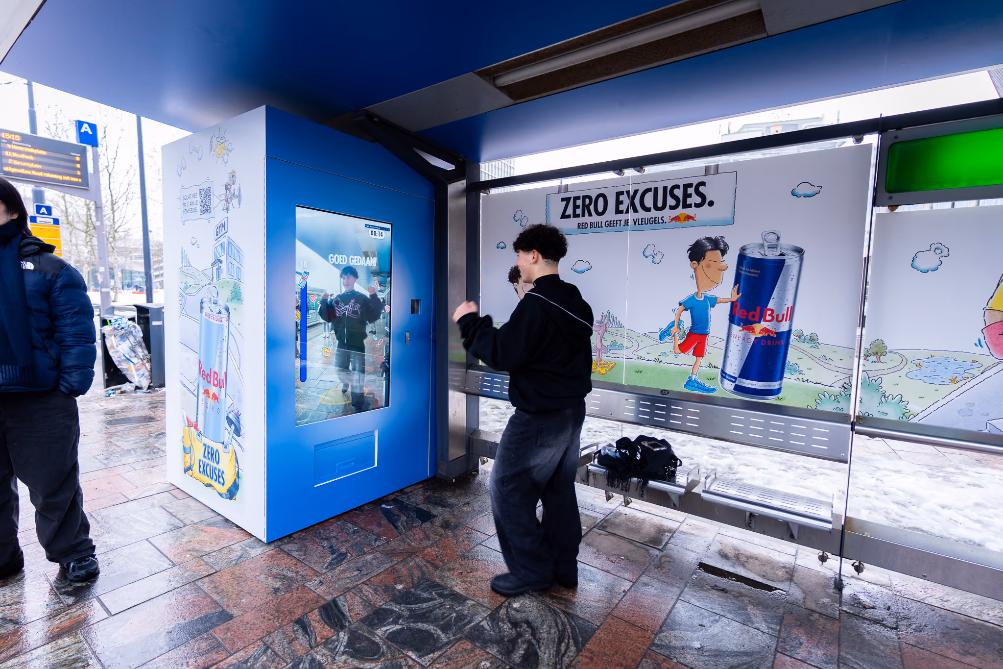 AR activatie van Red Bull in Rotterdam 