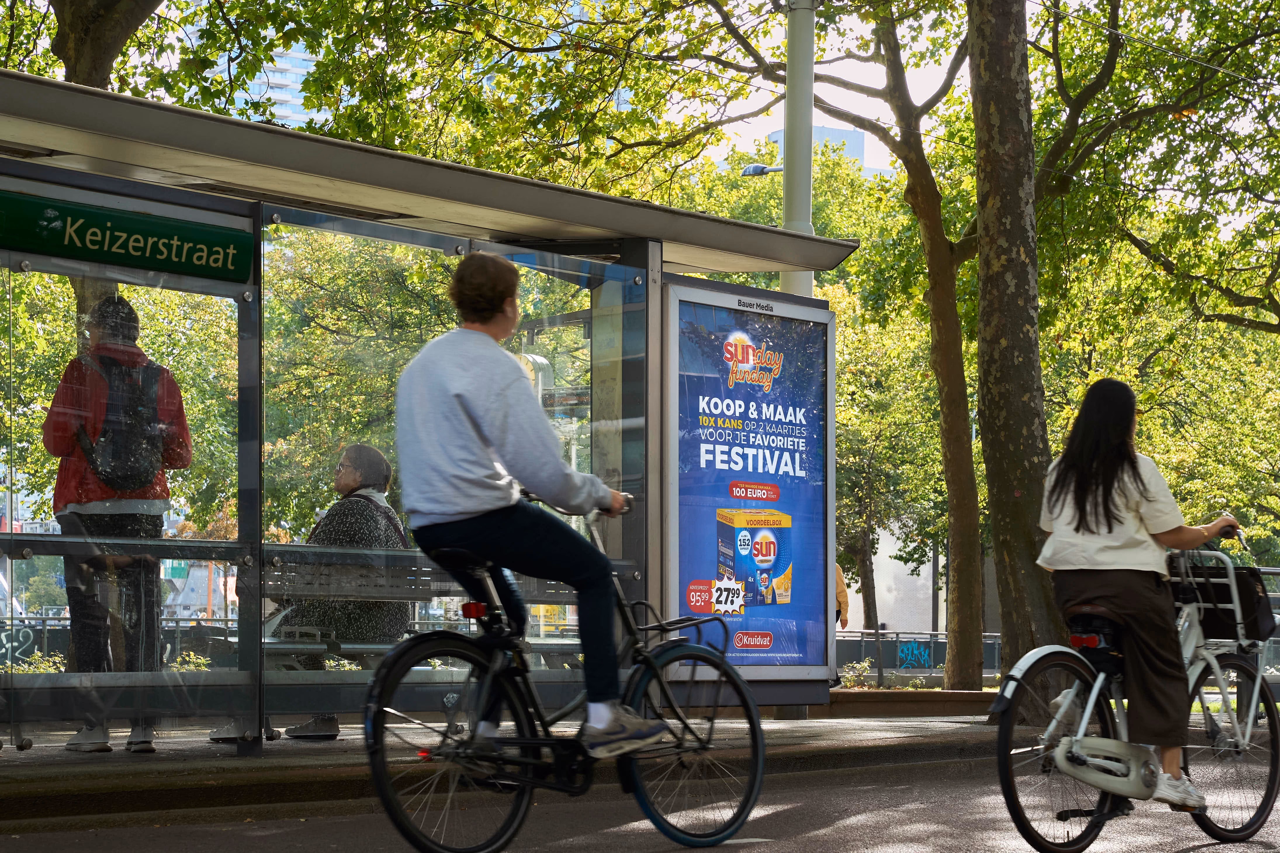 Een Unilever Sun campagne in Rotterdam