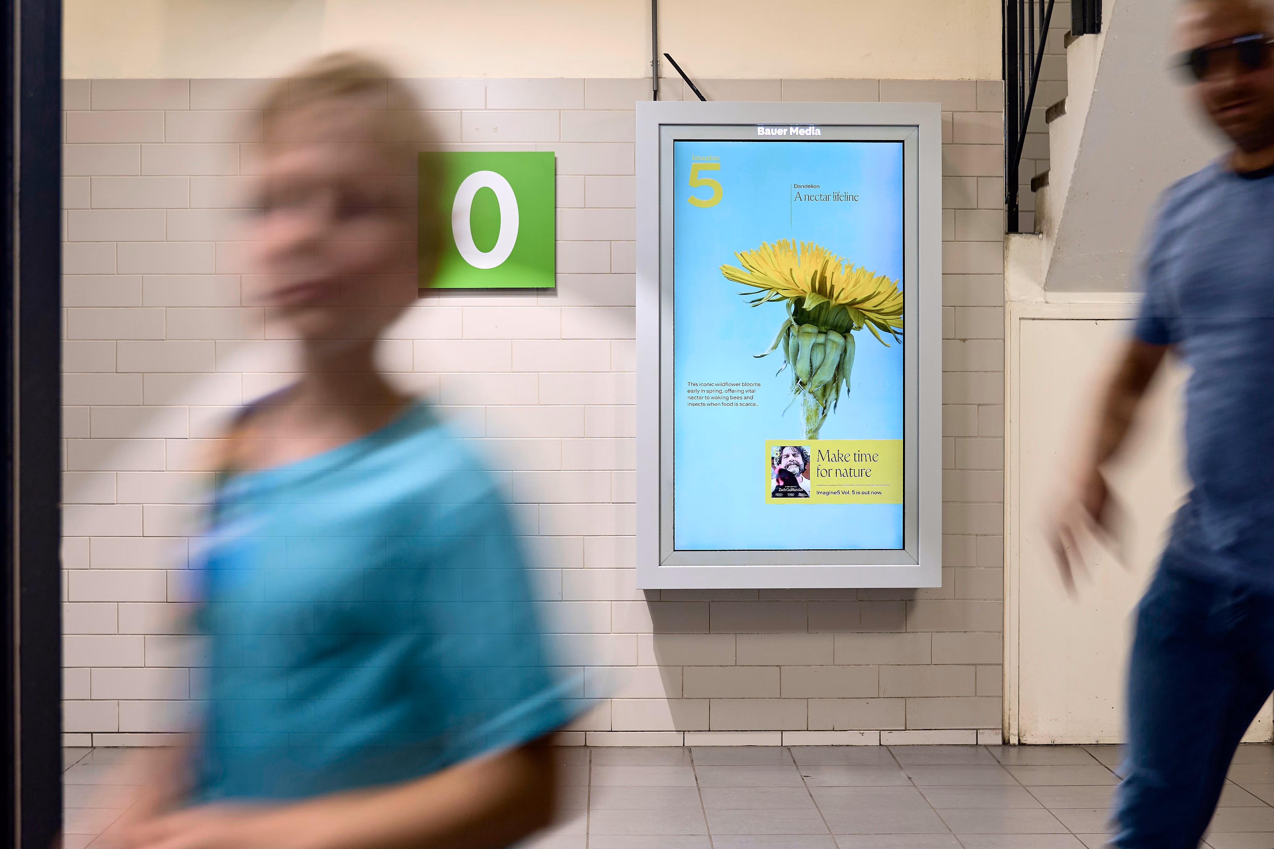 Een campagne van Imagine5 in een parkeergarage