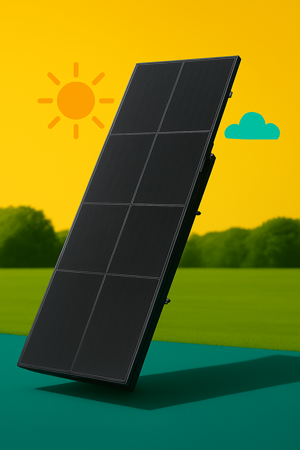 Panneau solaire permettant de produire de l’électricité grâce à l’énergie du soleil