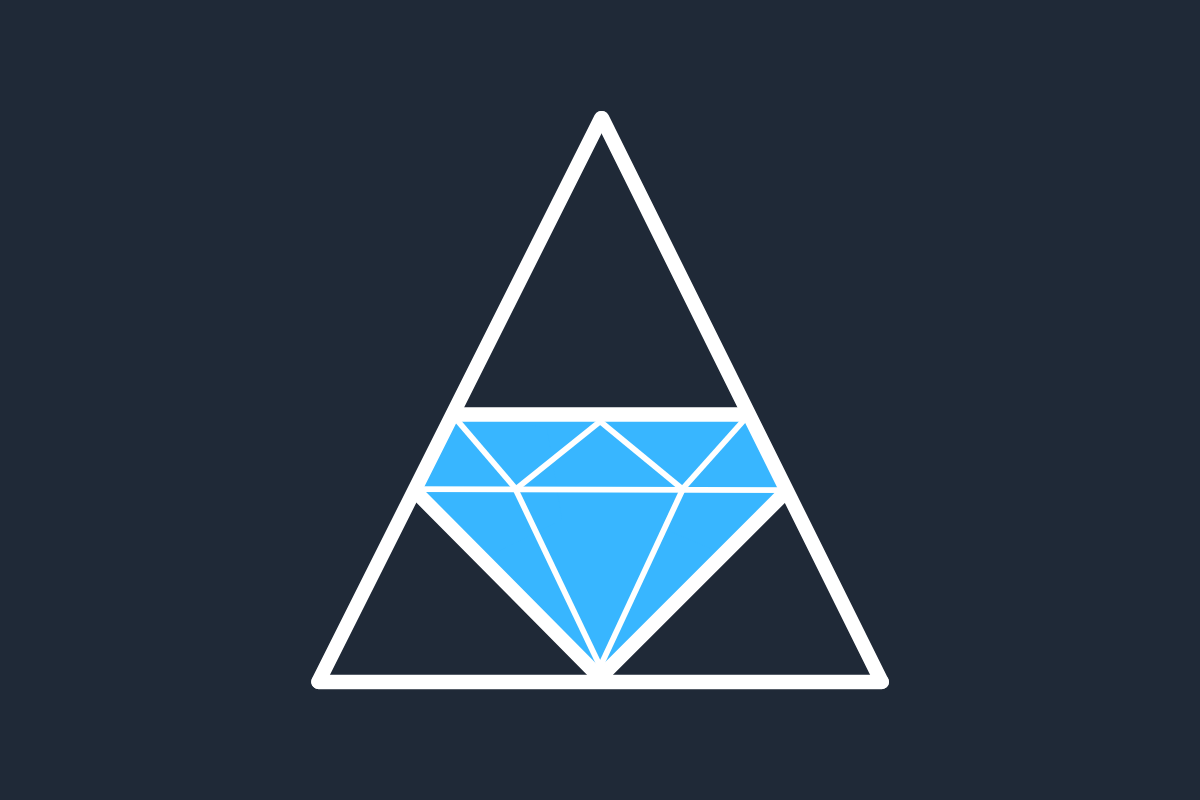 Header image featuring 'Welcome to my Digital Studio!' in white text on a dark blue-gray background, with a minimalist geometric logo on the right showing a blue diamond shape enclosed within a white triangular outline