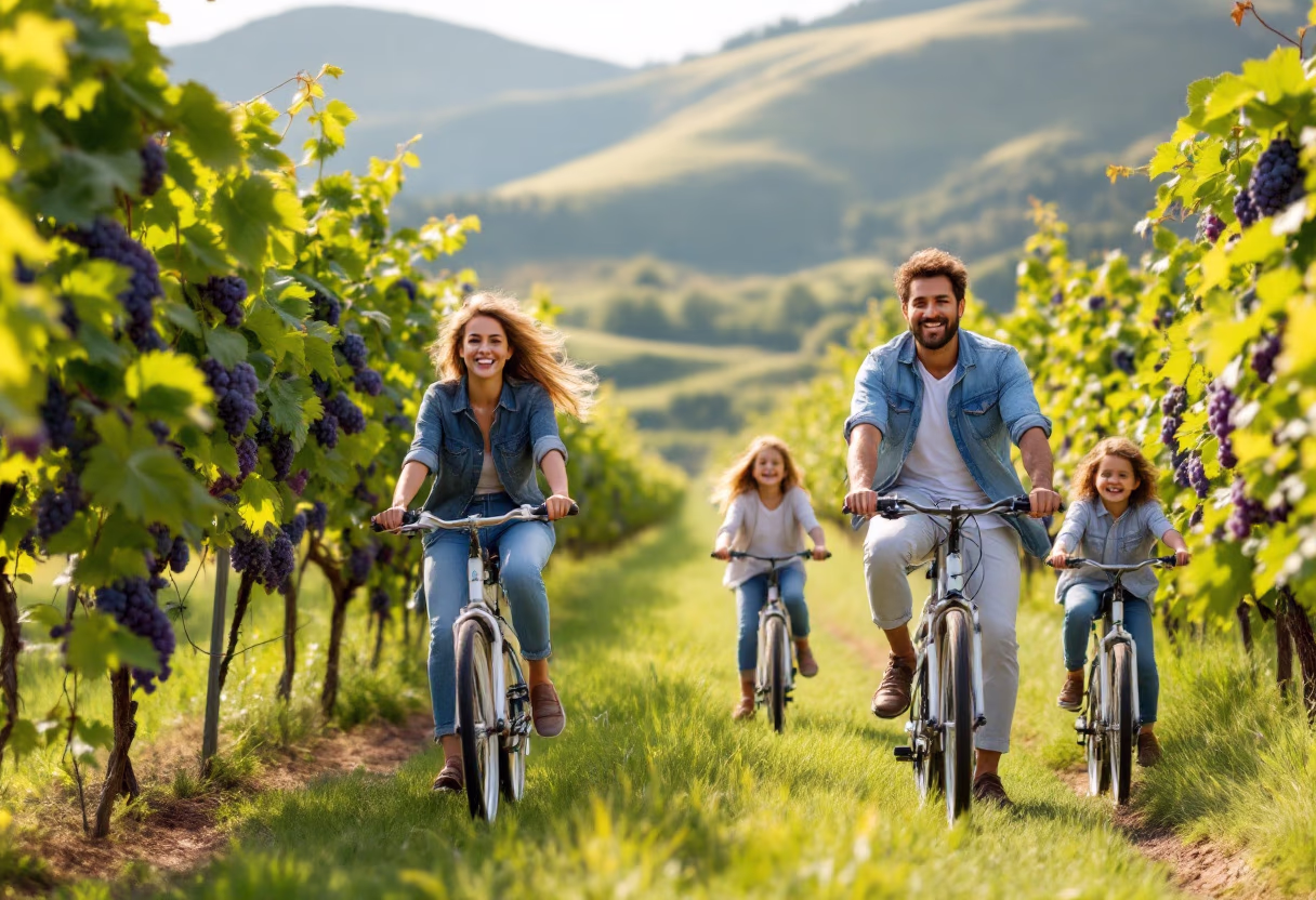 image of a family on vacation