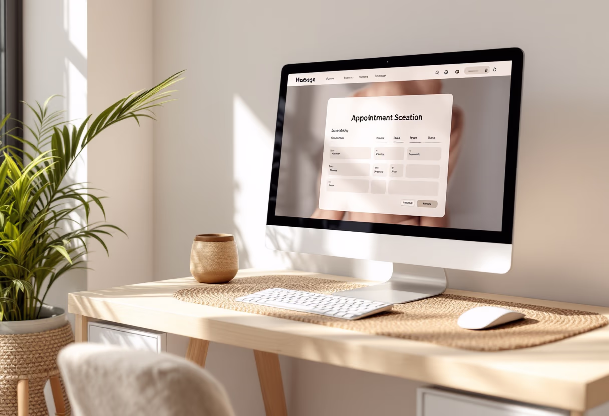 image of appointment scheduling (for a massage therapist)