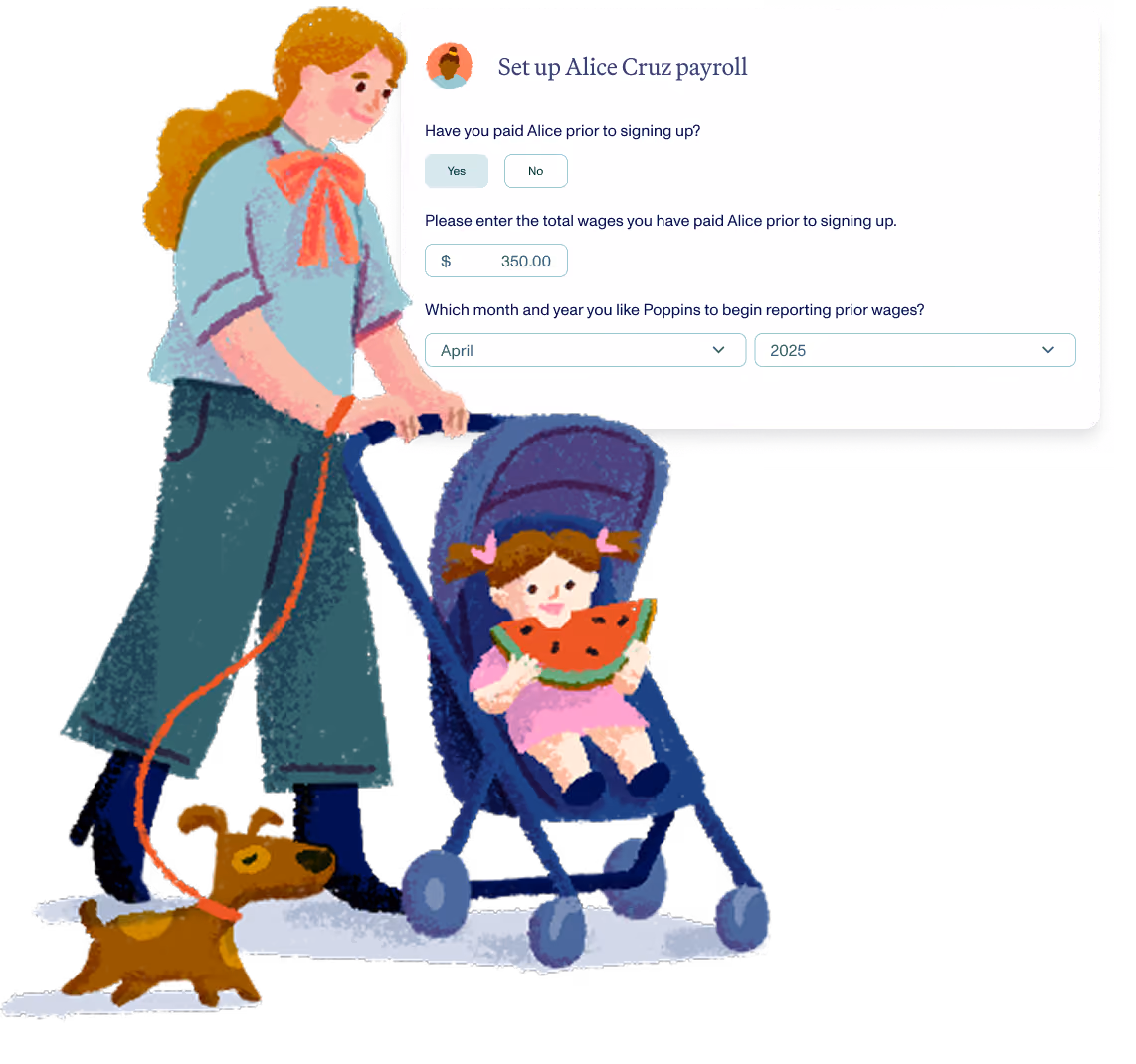 What Poppins will handle in terms of Prior wages