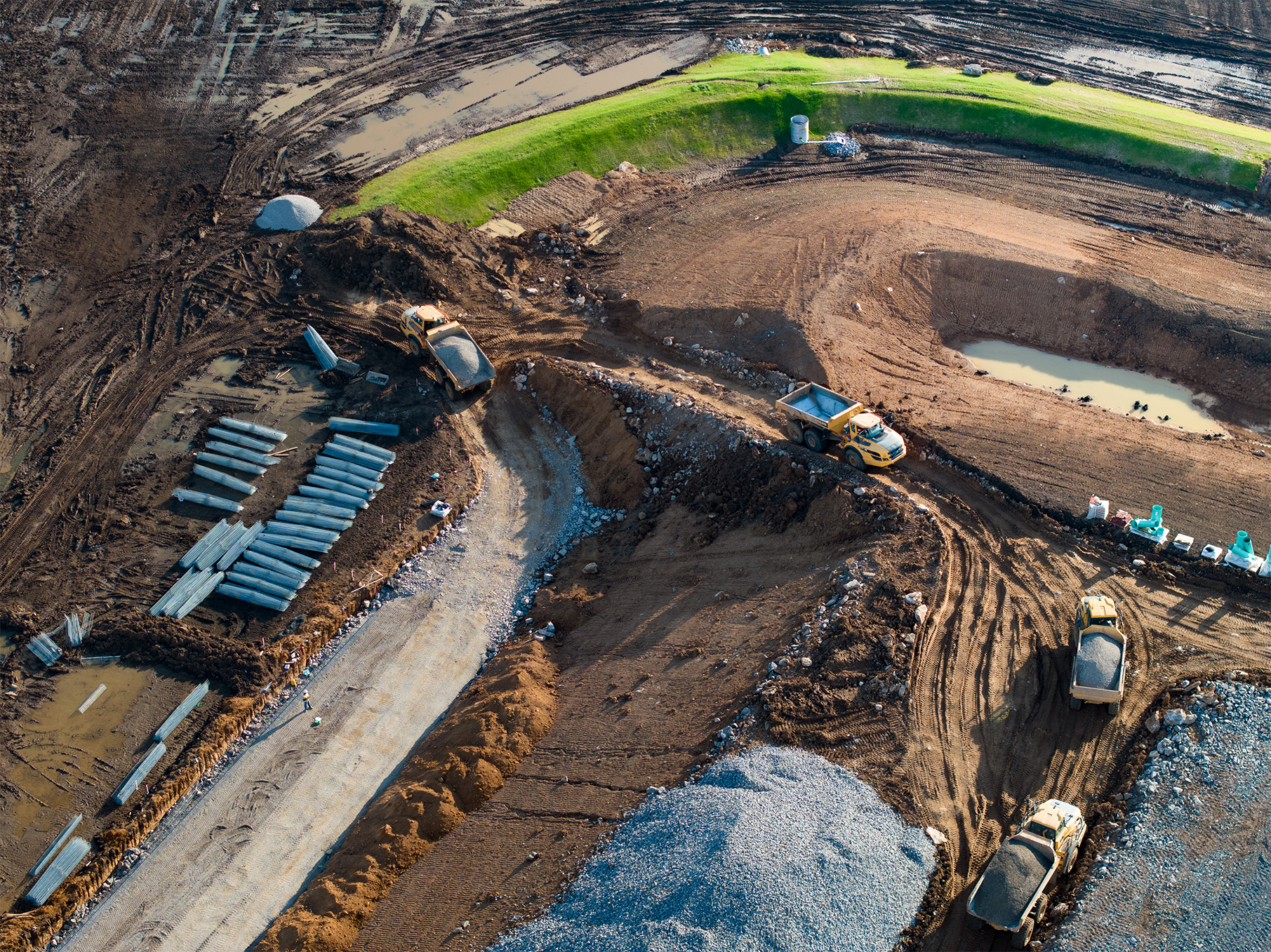 Project Hermitage early site work in Nashville, TN, featured image. Construction photography by Omar Mohammad Studio.