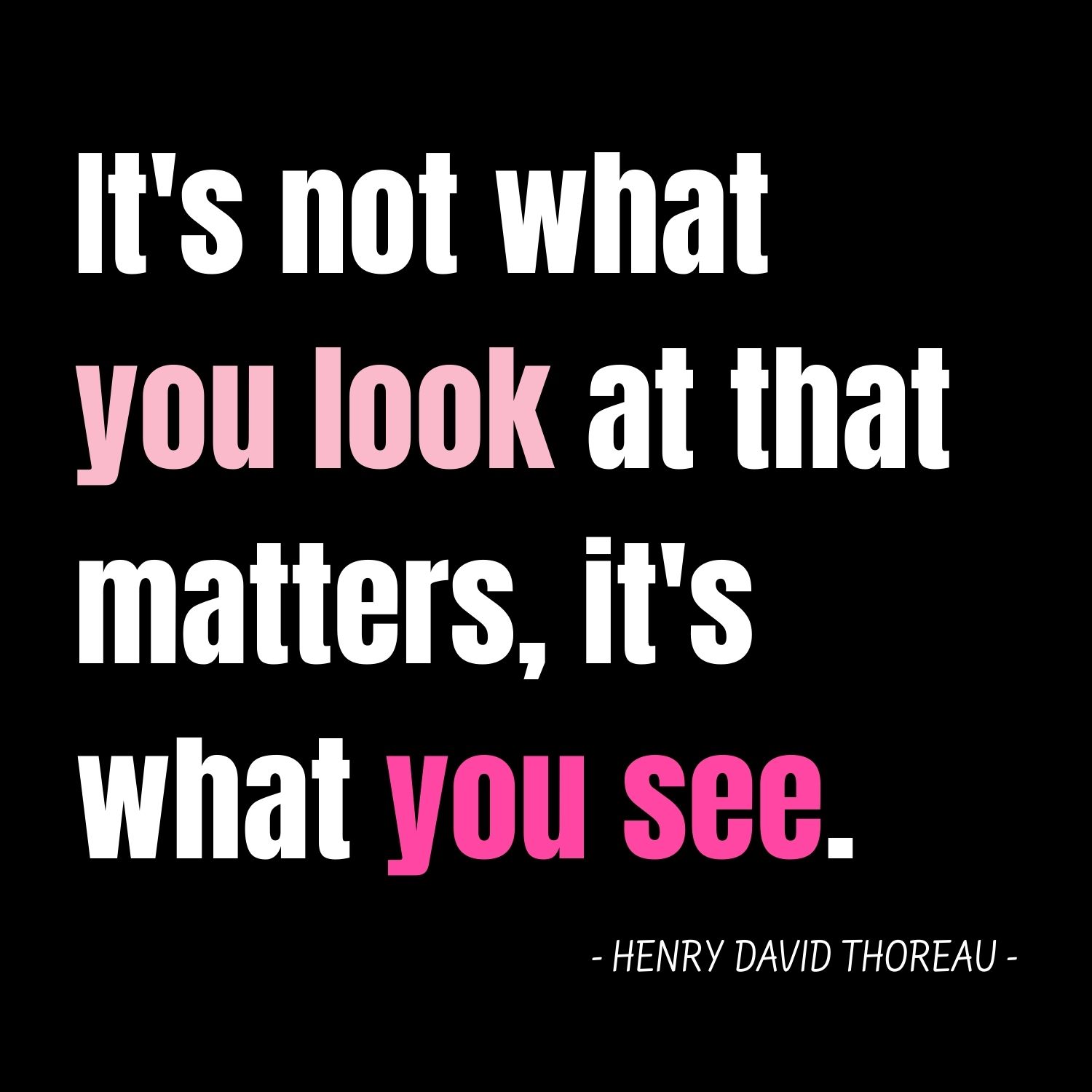 SharaidaNL Quote - It's not what you look at that matters but wat you see