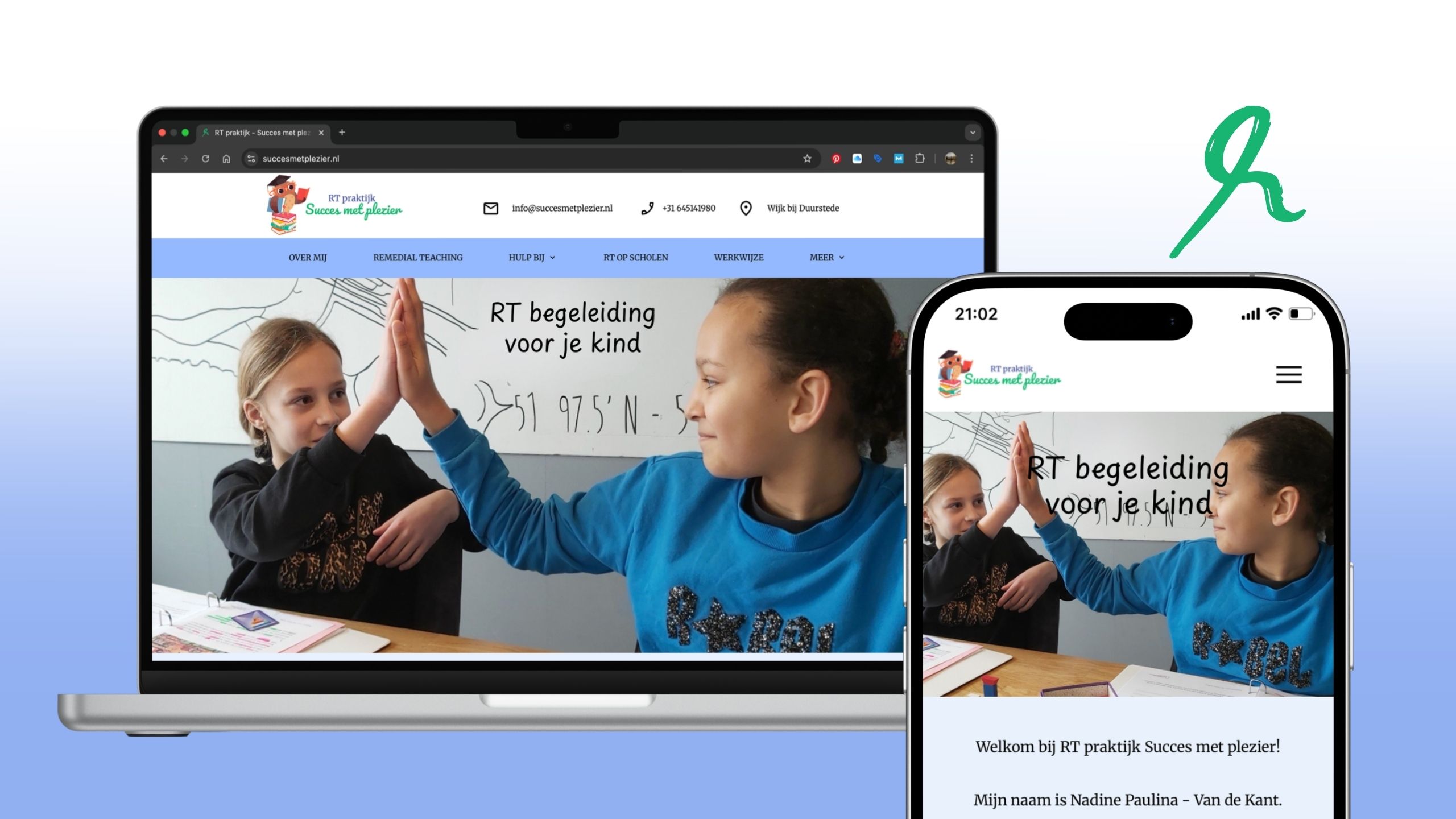 Klantcase Succes met plezier - Businesscoach, branding en webdesign