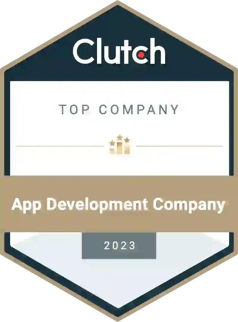 Top App Development Company 2023 Clutch Badge