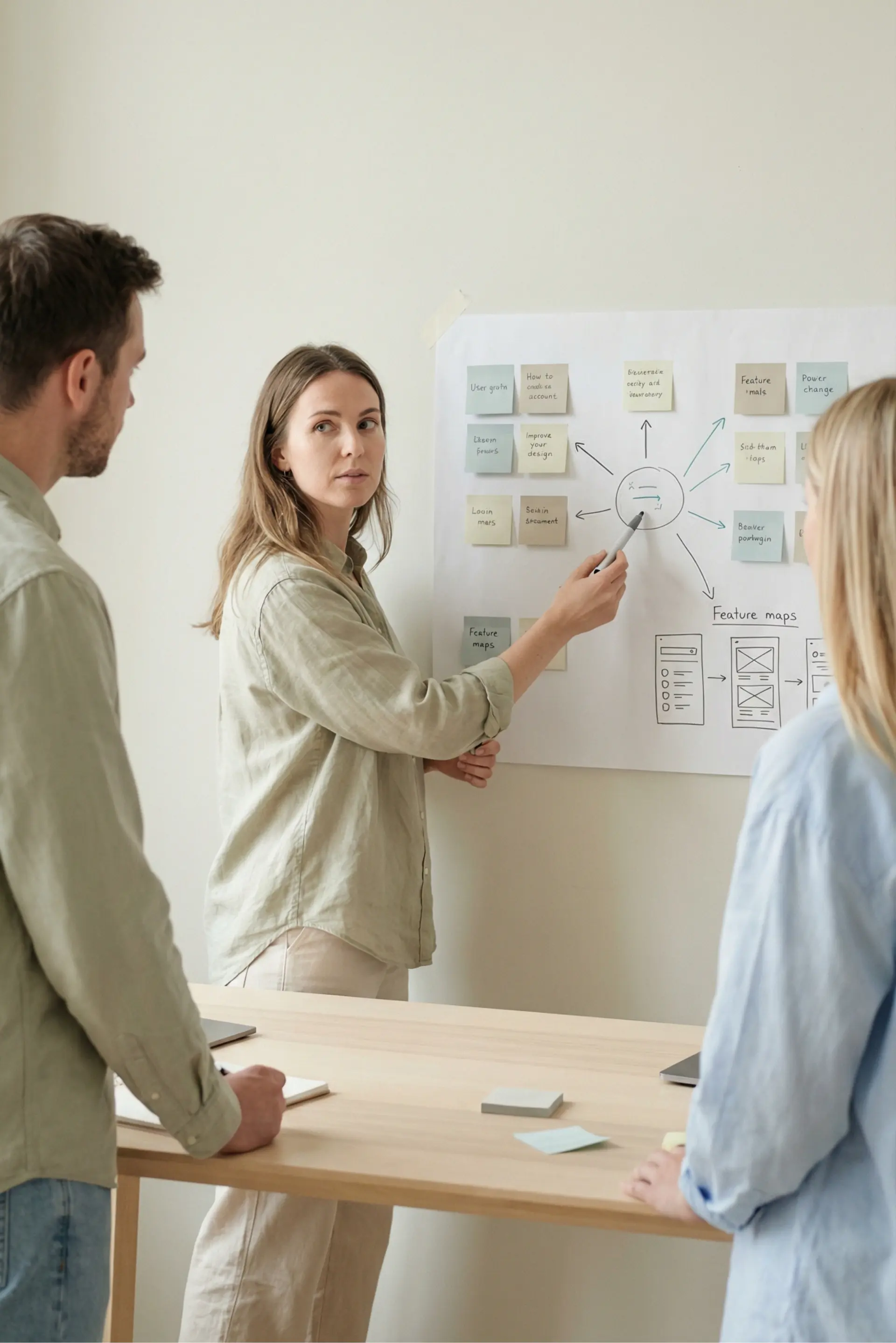 Abstract white and light gray curved lines creating a flowing, wave-like pattern.