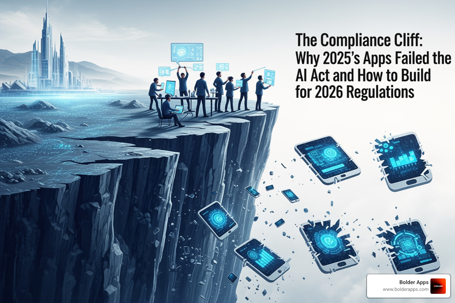 Non-compliant app interface stamp - The Compliance Cliff: Why 2025’s Apps Failed the New AI Act and How to Build for 2026 Regulations