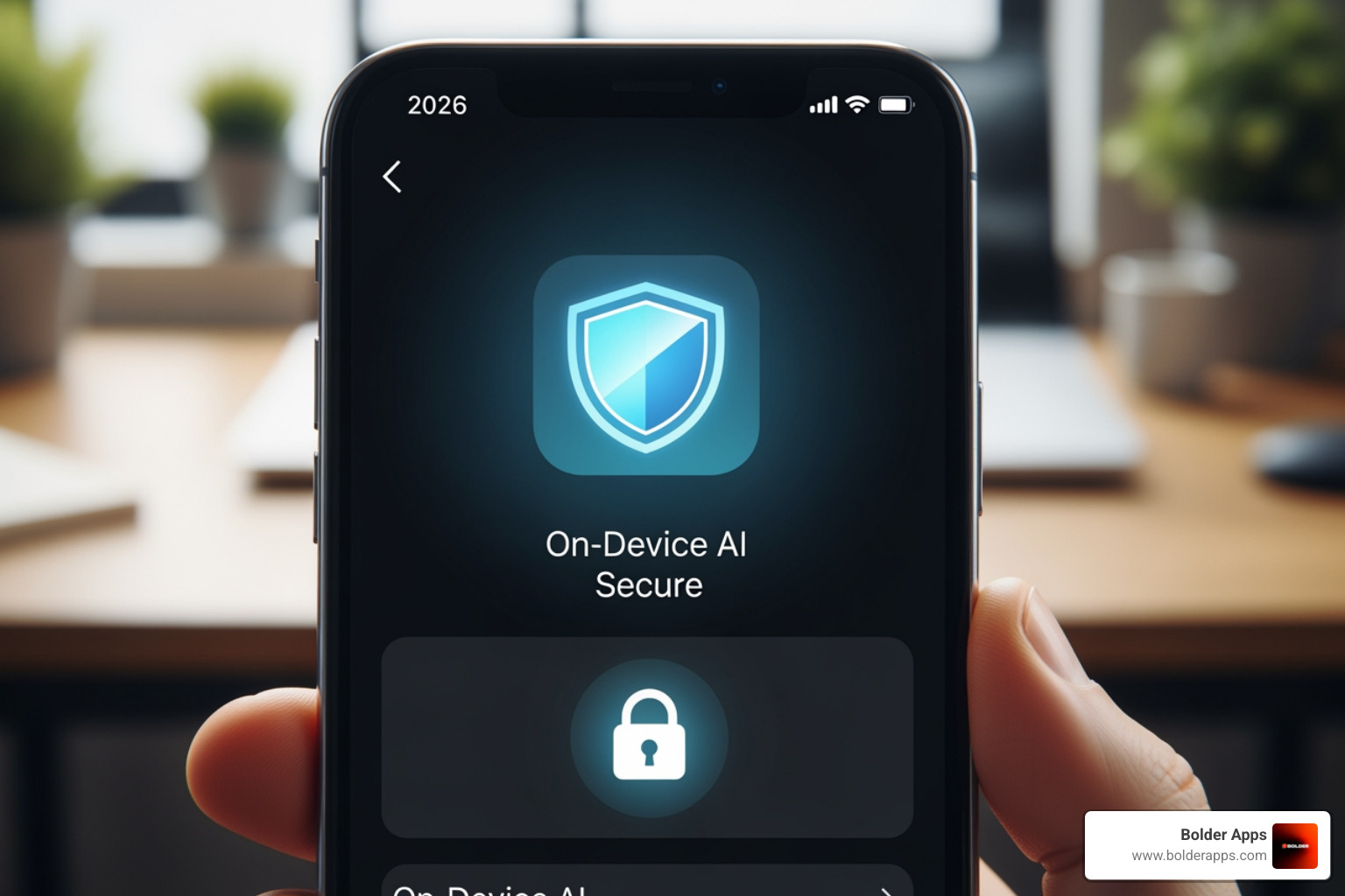 secure on-device AI badge mobile app interface 2026 - The Privacy-First Pivot: Why 2026 Apps are Moving from Cloud LLMs to