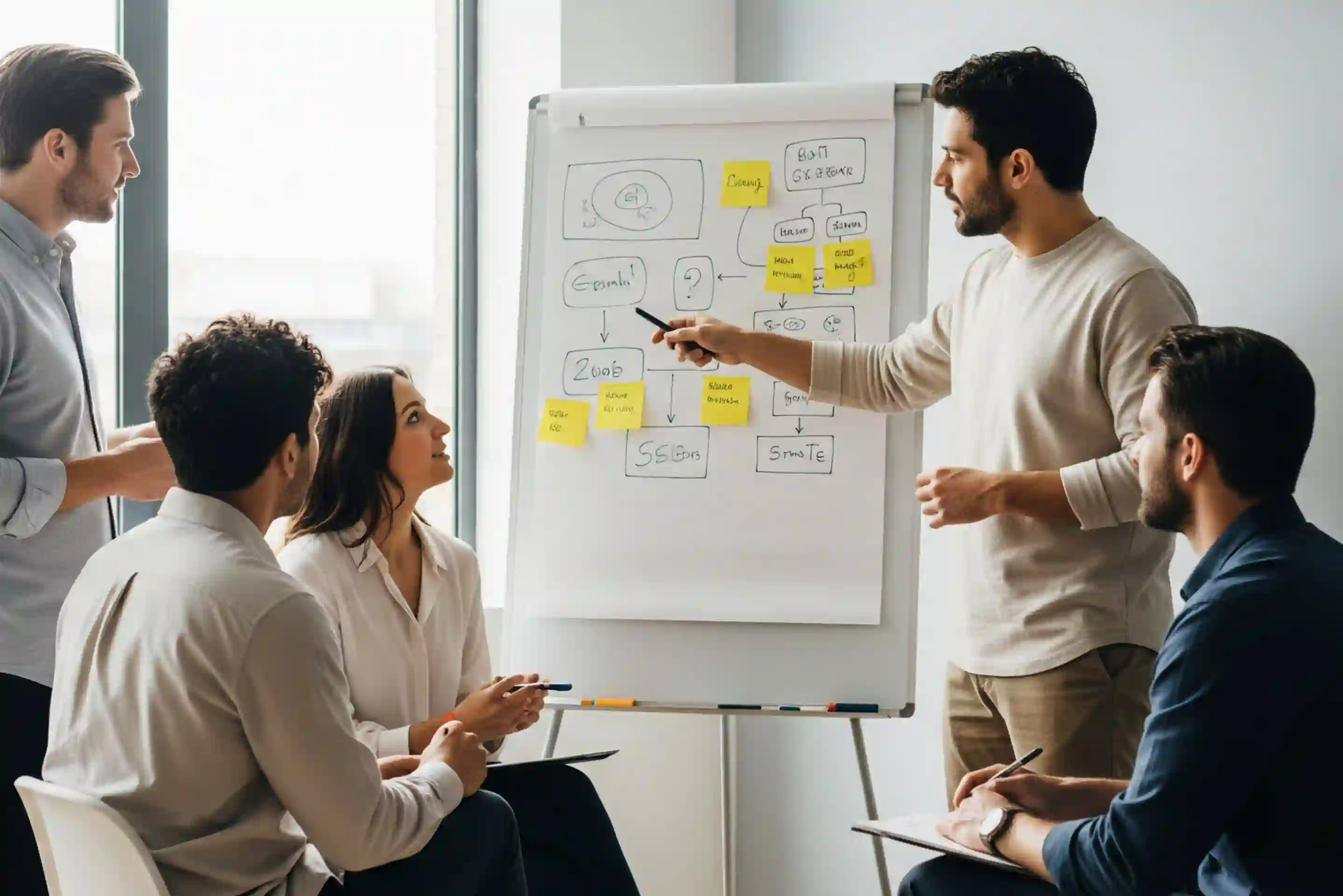 Abstract white and light gray curved lines creating a flowing, wave-like pattern.