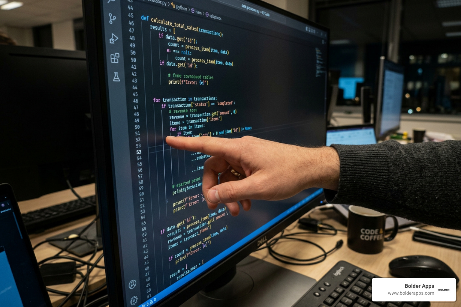 developer hand-tracing messy code to find a bug - Why Cheap App Developers Cost More: The $200k 'Rework Tax' Every Founder