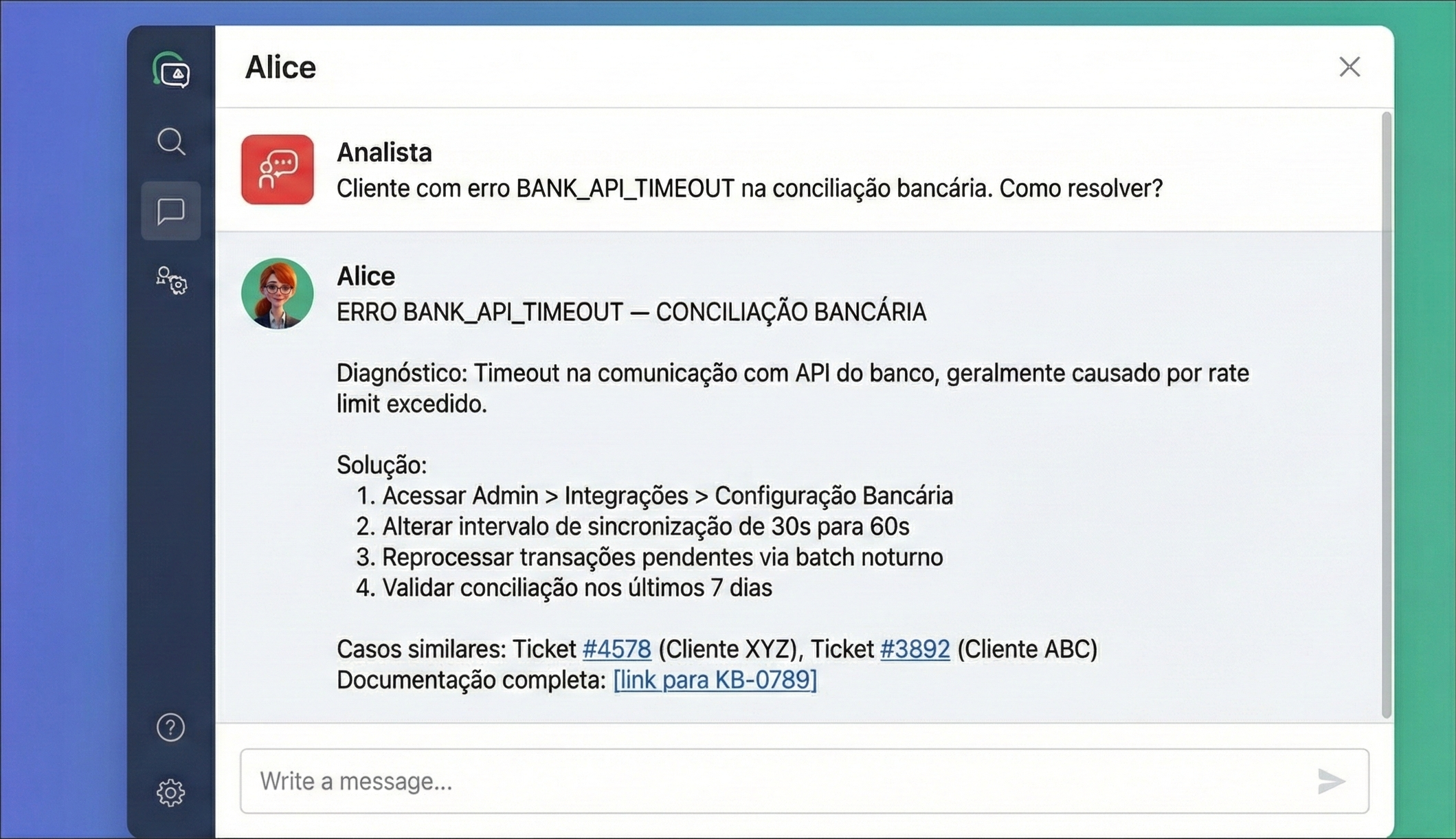 Chat com Alice